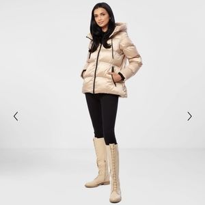SAM EDELMAN FUNNEL COLLAR NYLON PUFFER XS